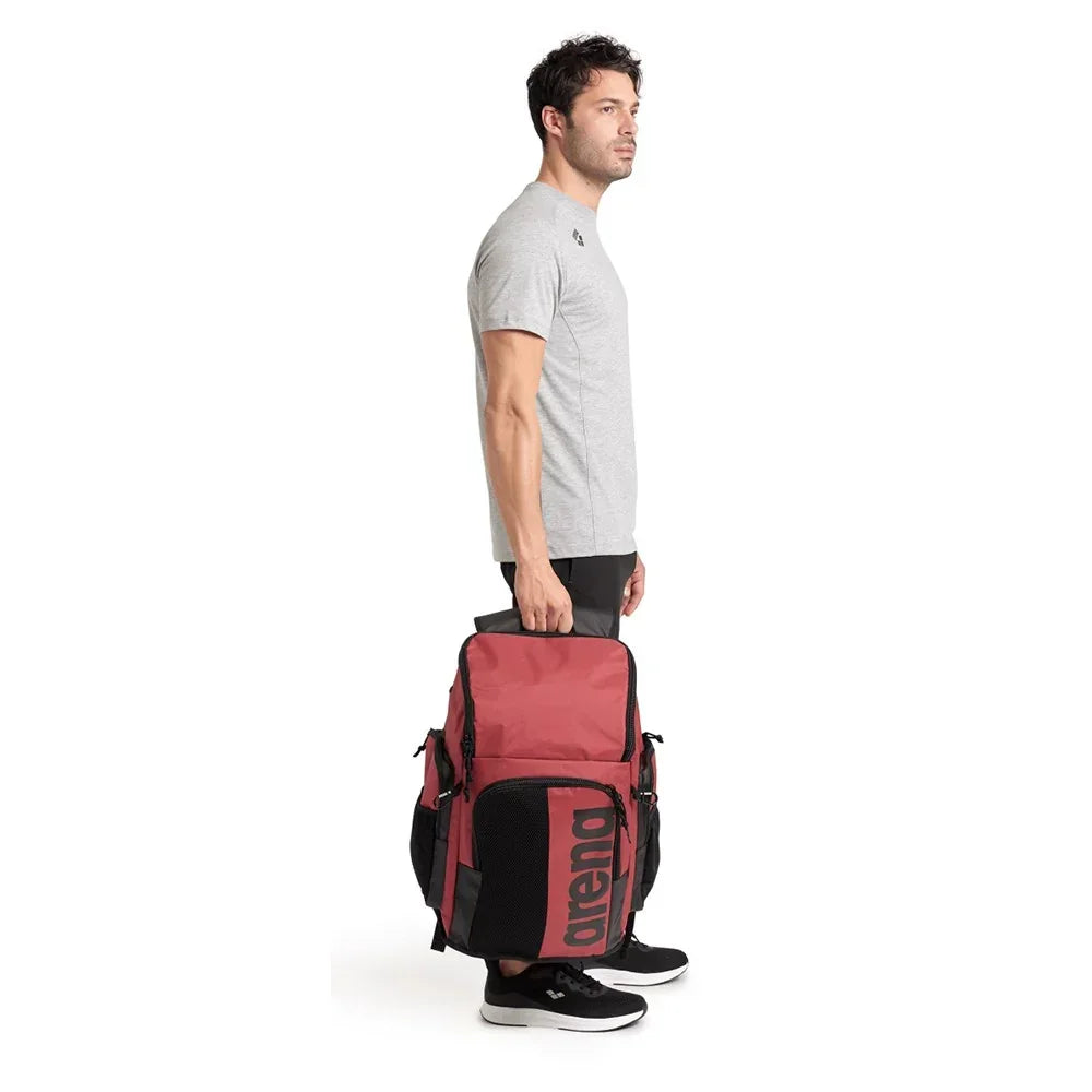 Arena Spiky III Backpack 45 L Crimson-Black
