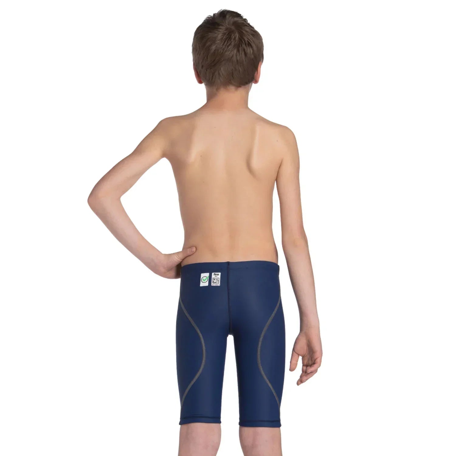 Arena Boys' Powerskin ST Next Racing Jammer - Navy