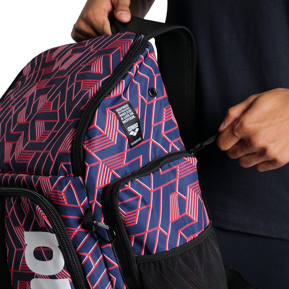 Arena Spiky III Allover Backpack 45 L Escape RWB