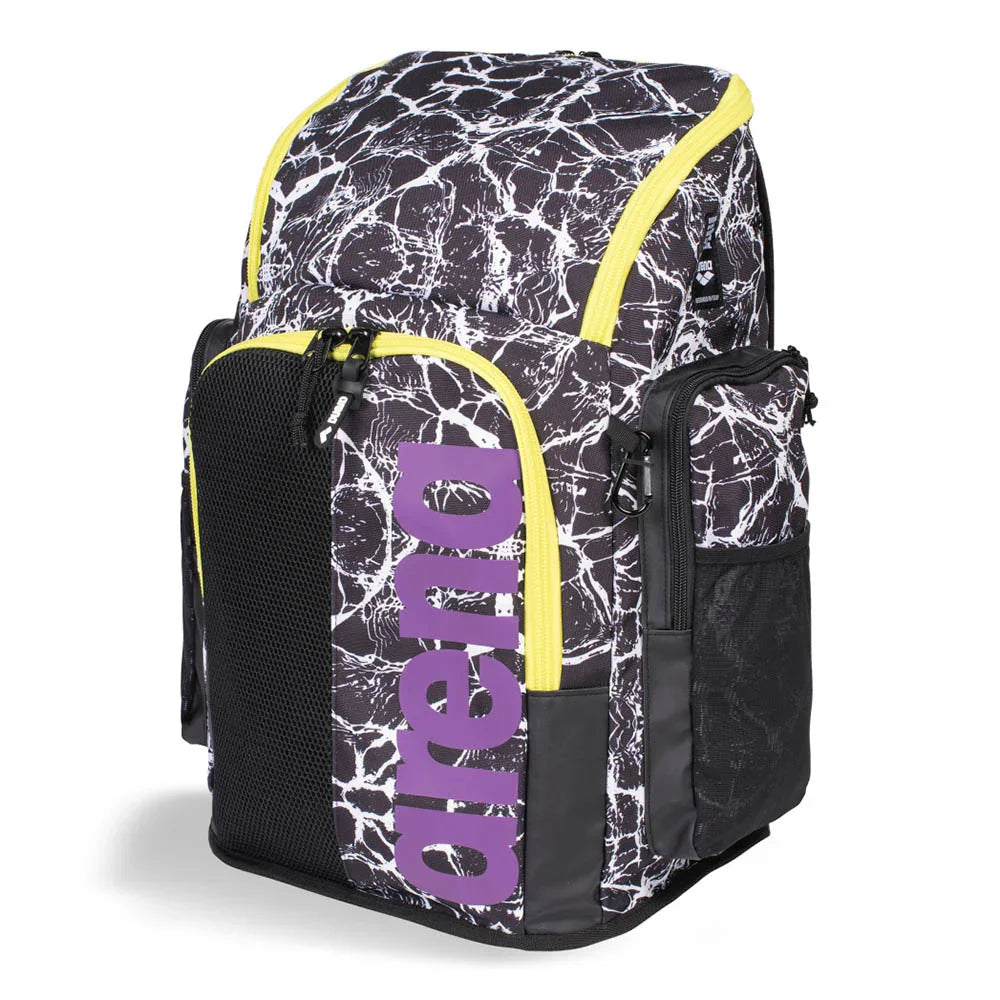 Arena Spiky III Allover Backpack 45 L Black-White