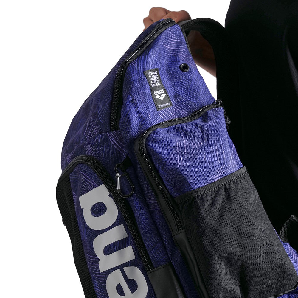 Arena Spiky III Allover Backpack 45 L Team Plum