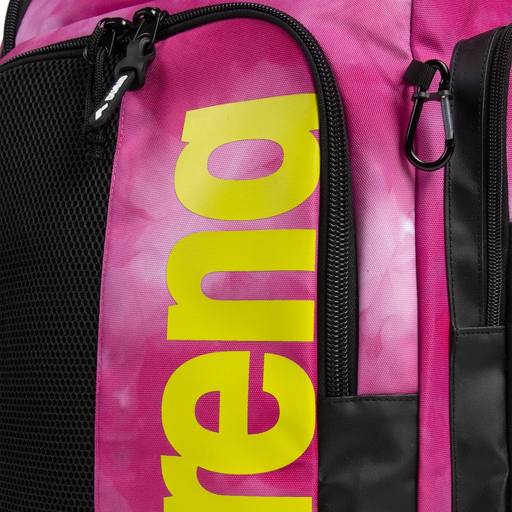 Arena Spiky III Allover Backpack 45 L Tie-Dye Pink
