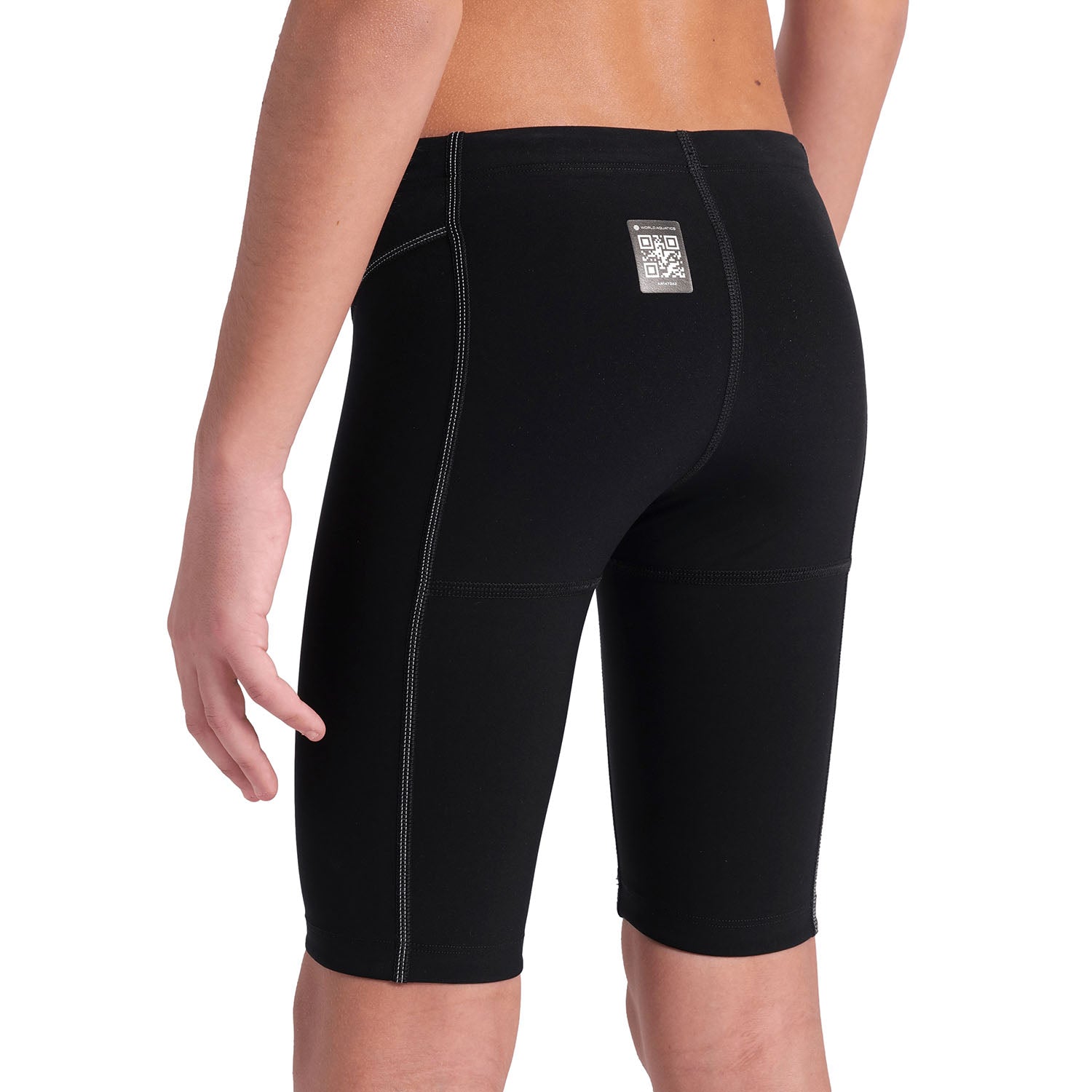 Arena Boys' Powerskin Impulso Racing Jammer - Black/Teal