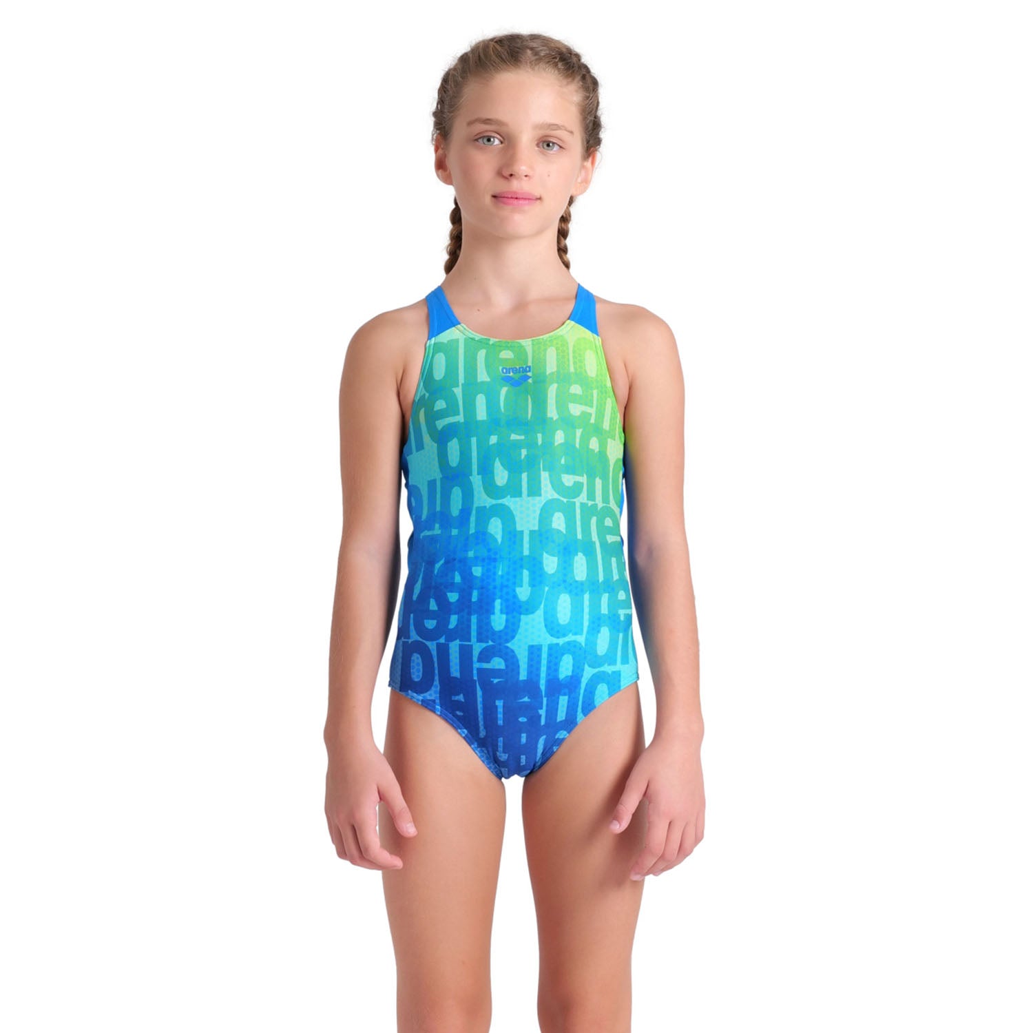 009007-808 ARENA GIRL'S  MULTI COLOURS SWIMSUIT