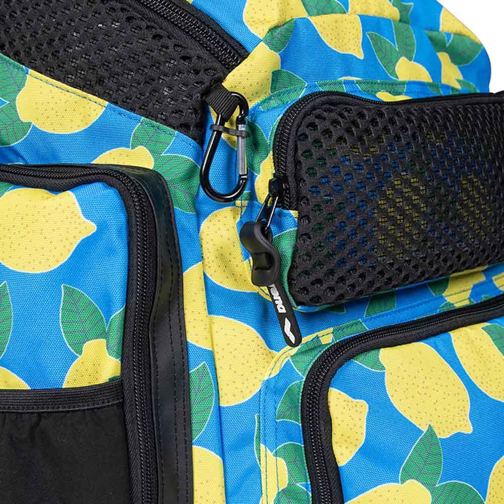 Arena One Go Allover Backpack 45L Detail - Lemons