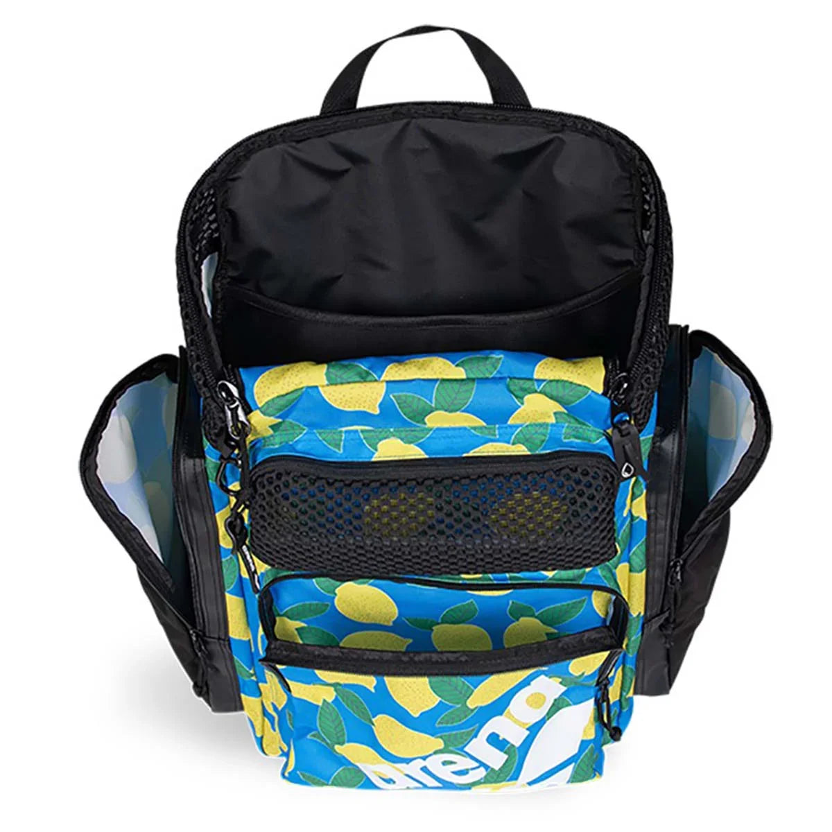 Arena One Go Allover Swim Sports Travel Backpack 45L Lemons