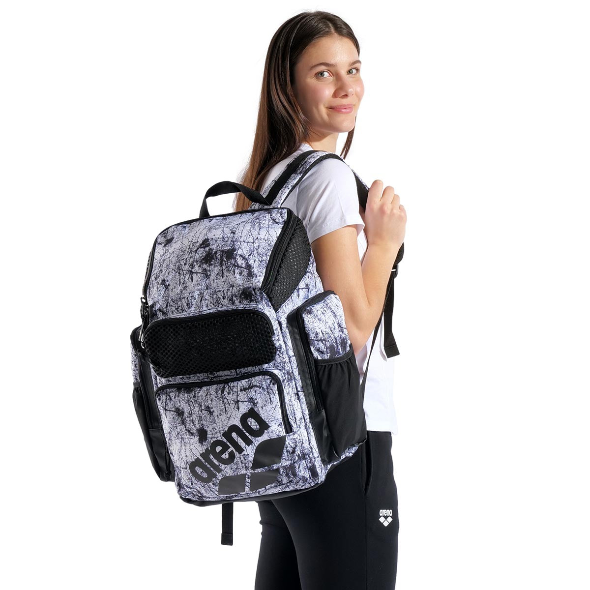 Arena One Go Allover Backpack 45L - Lacquer