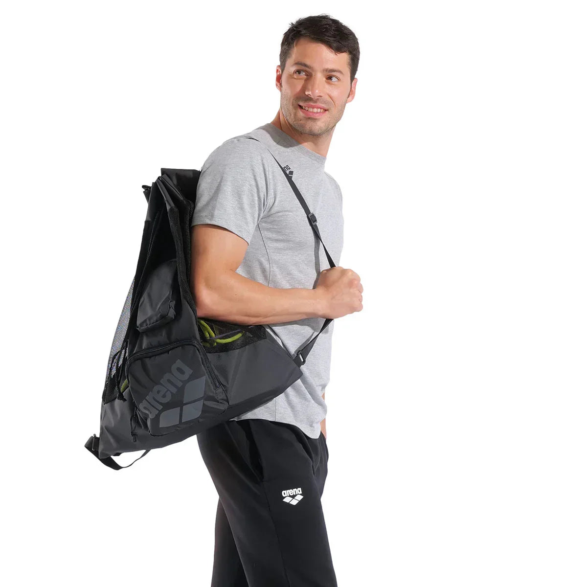 Arena All Set Pool Sack Mesh Bag Black