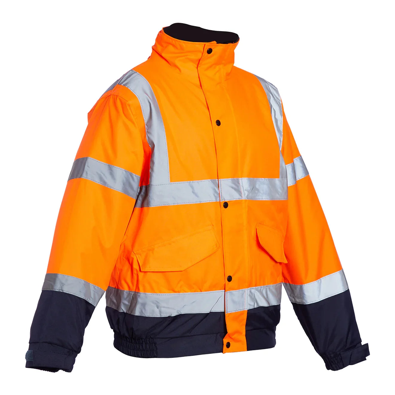 Orange Navy Hi-Vis Two Tone Bomber Jacket Blackrock