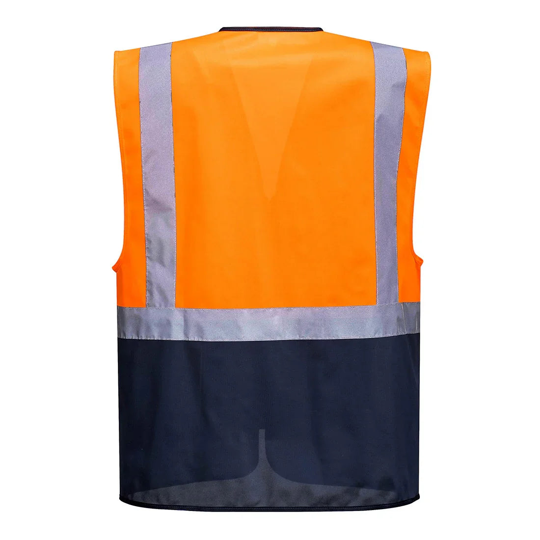 Portwest C476 Warsaw Hi-Vis Contrast Executive Vest Orange Navy