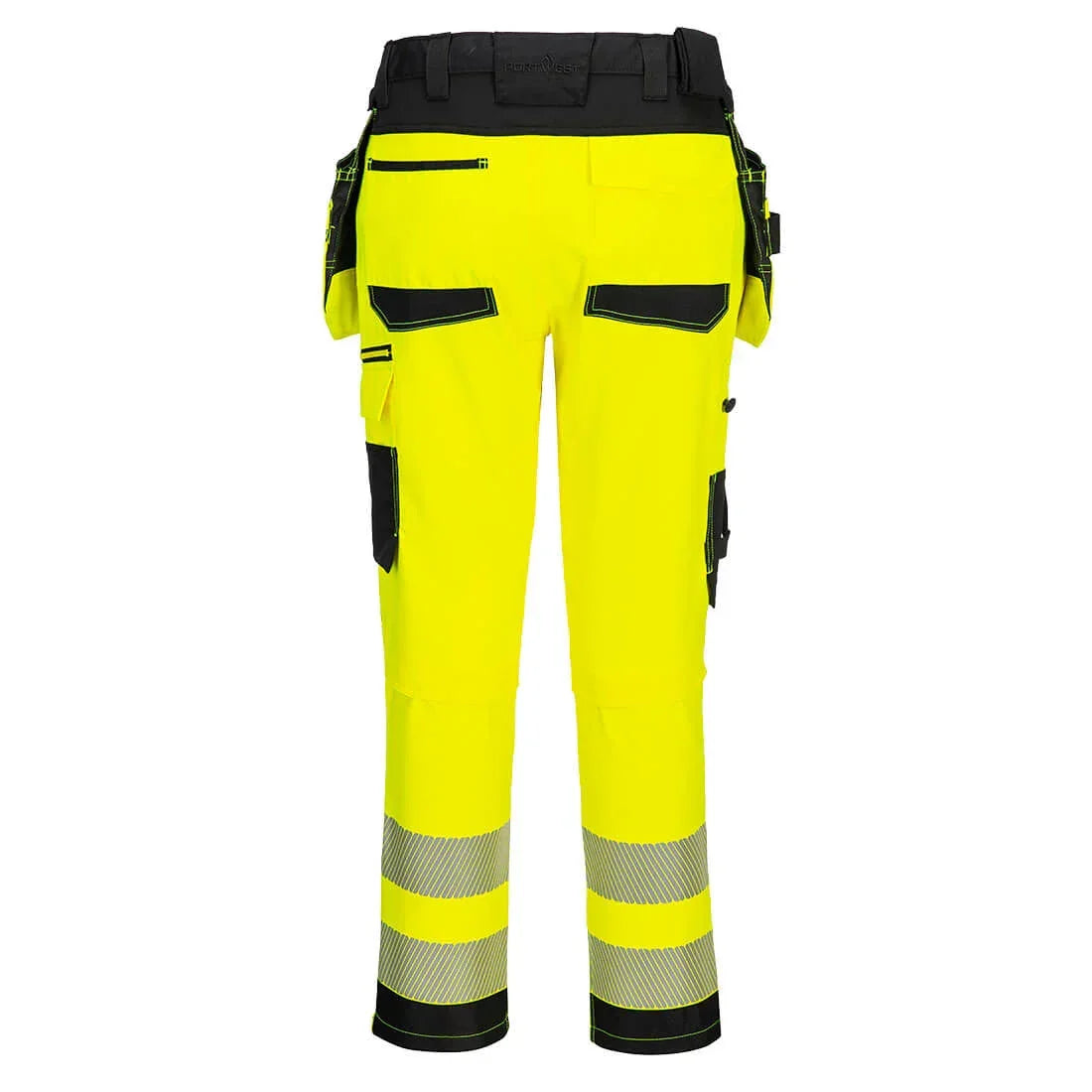 Portwest DX454 DX4 Hi-Vis Trousers Yellow Black