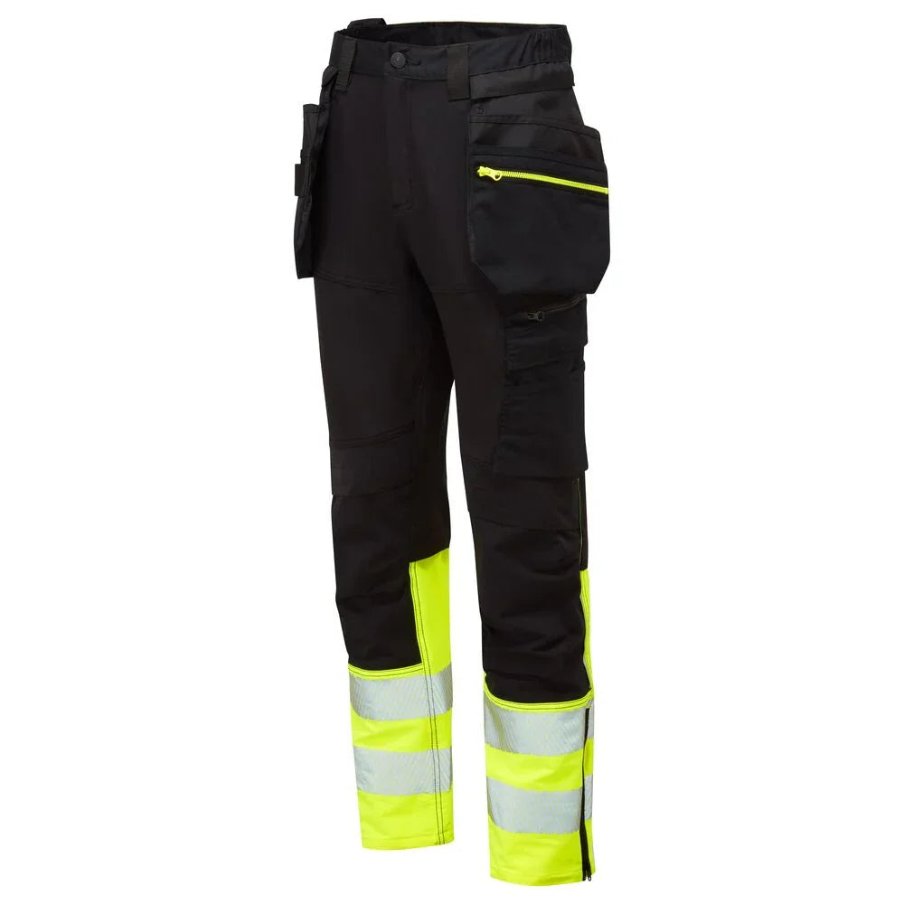 Portwest DX457 DX4 Hi-Vis Holster Pocket Craft Trousers OB_1