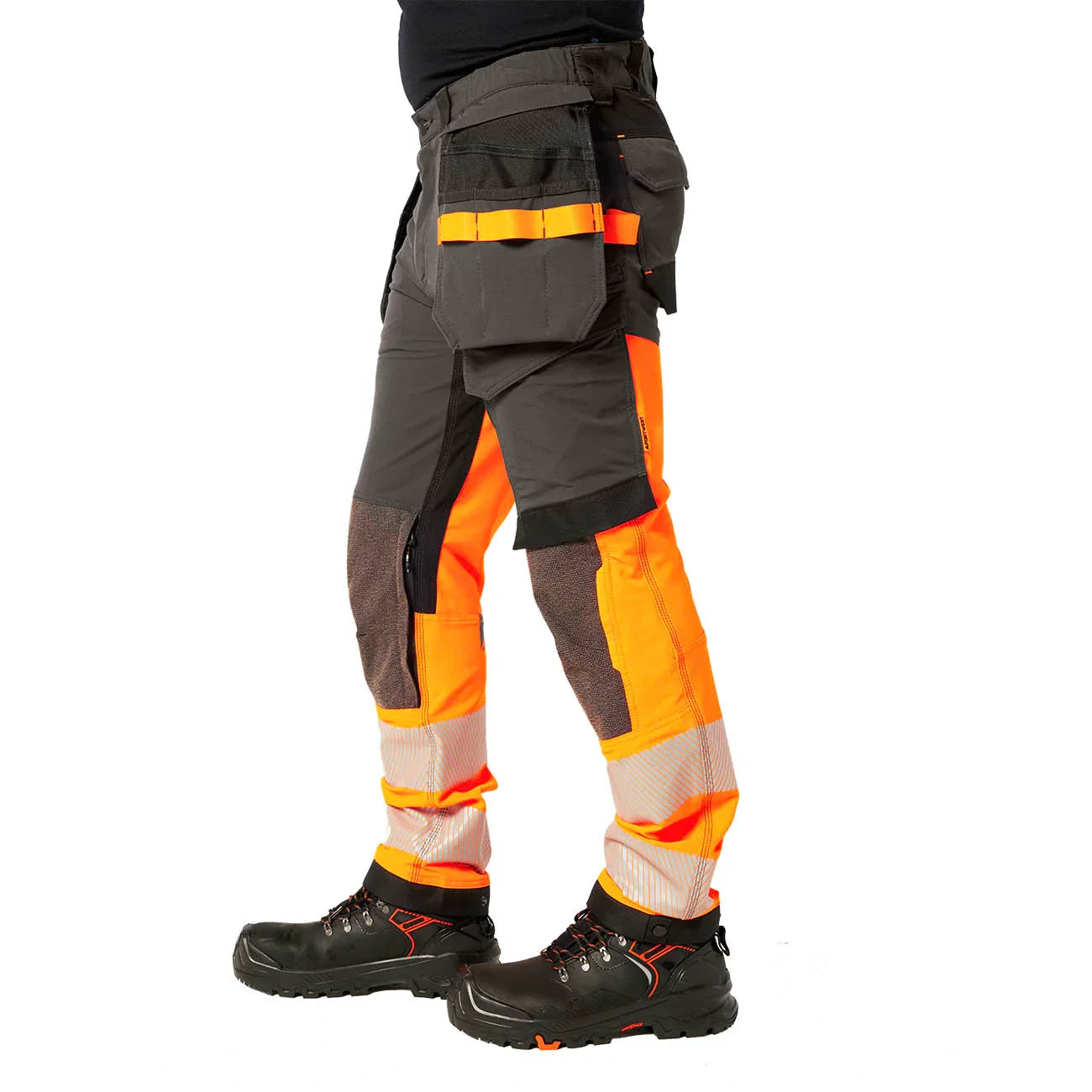 Portwest EV442 EV4 Trousers Orange/Metal Grey_M2