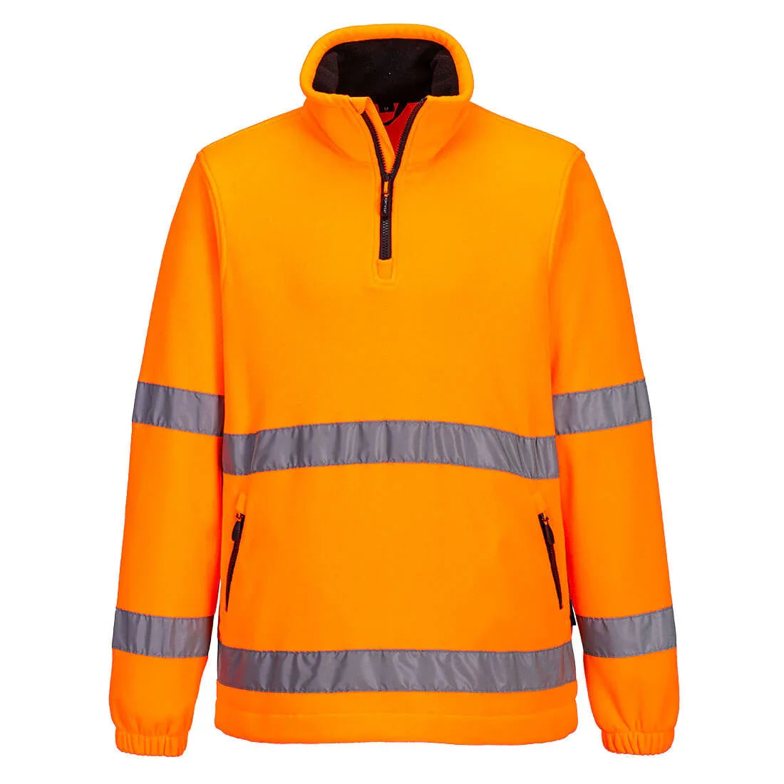 Portwest F302 Hi-Vis Half-Zip Fleece Orange
