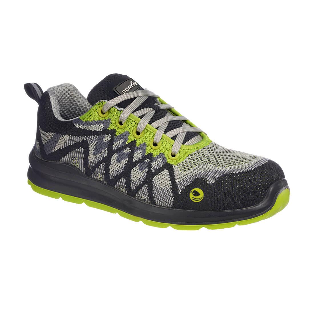 Portwest FC08 Composite Textile Trainer S1P SRC Black and yellow