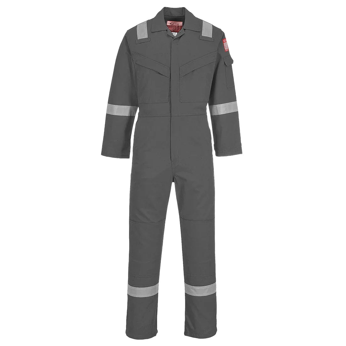 Portwest FR21 Bizflame Work FR Super Lightweight Anti-Static Coverall Grey