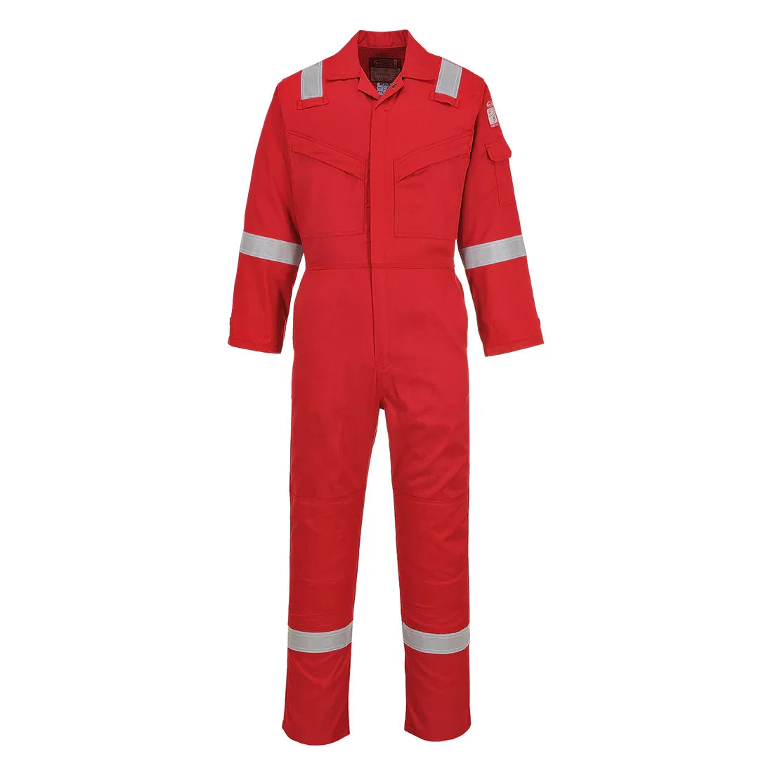 Portwest FR21 Bizflame Work FR Super Lightweight Anti-Static Coverall Red