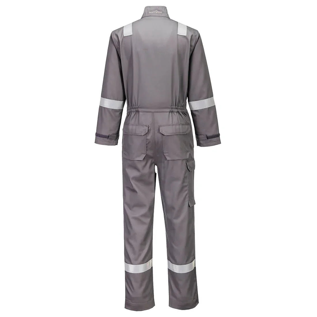 Portwest FR513 FR Chemical Resistant Coverall Grey_R