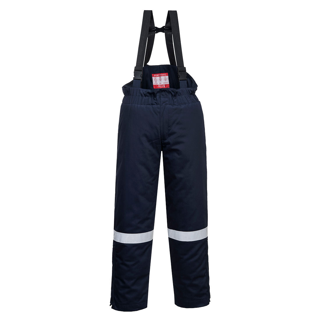 Portwest FR58 FR Anti-Static Winter Salopettes Navy