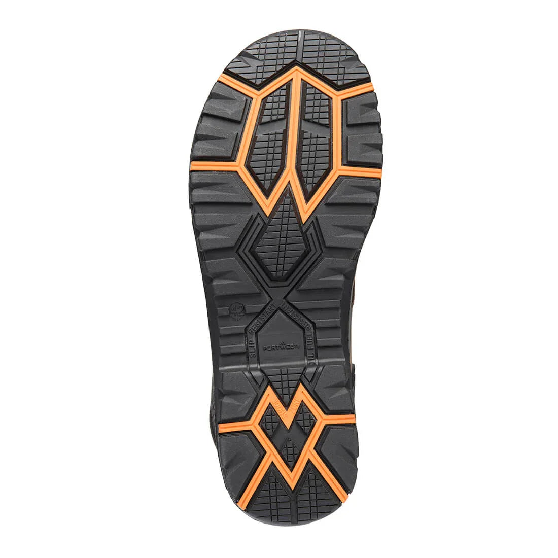 Portwest FT30 Steel Leather Ankle Boot S3 SC HRO HI CI LG SR - Brown/Orange