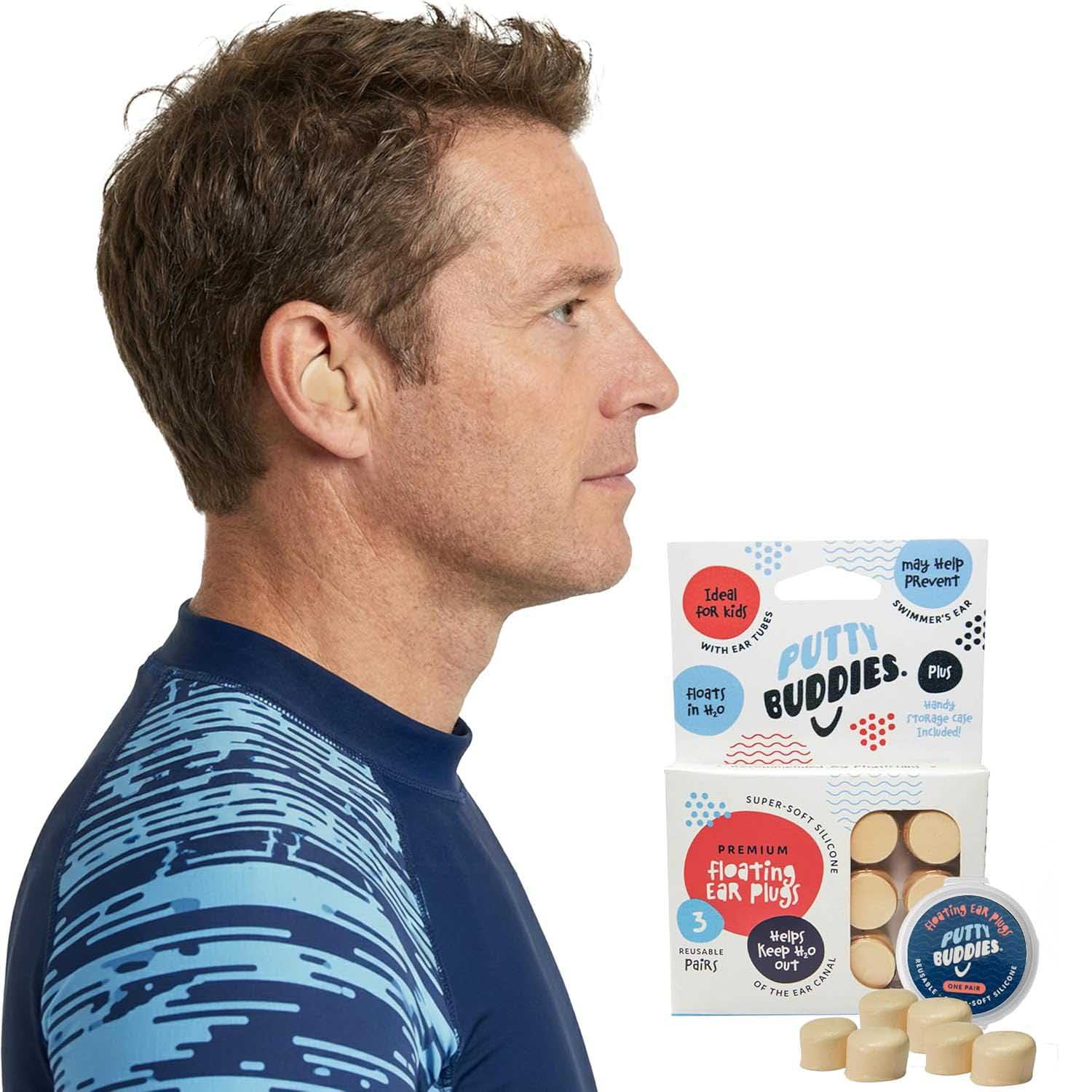 Putty Buddies Floating earplugs_Tan