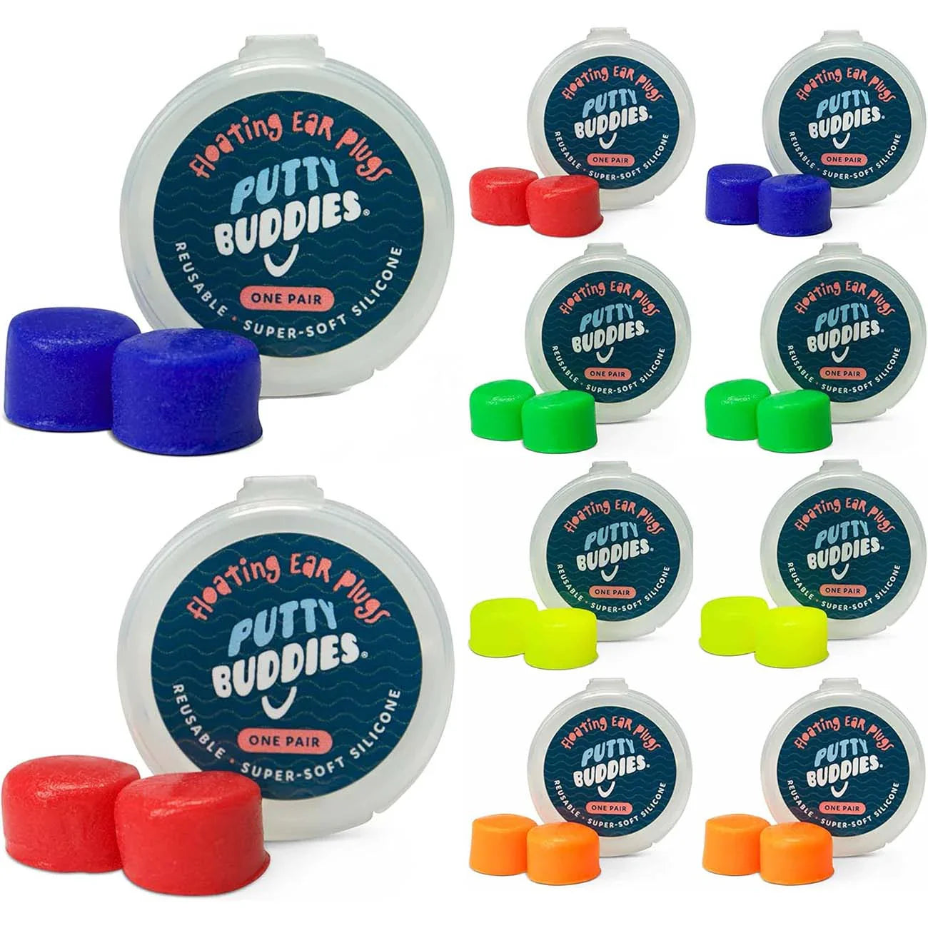 Putty Buddies Floating Swimming Ear Plugs Assorted