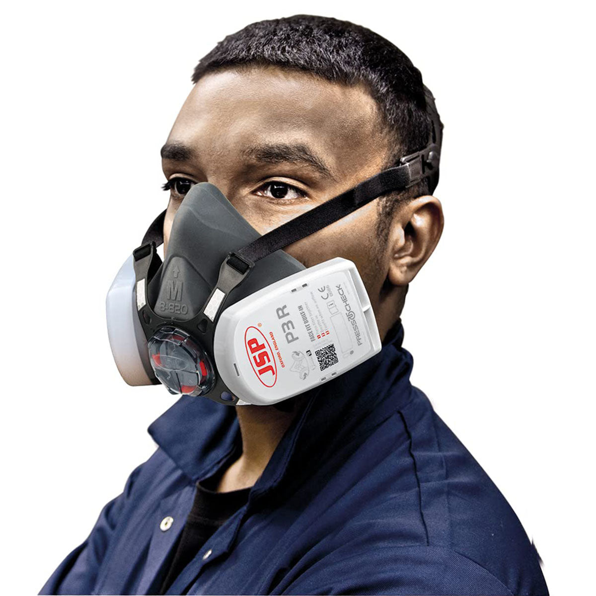 JSP Force 8 Half Mask with Press-To-Check P3 Filters