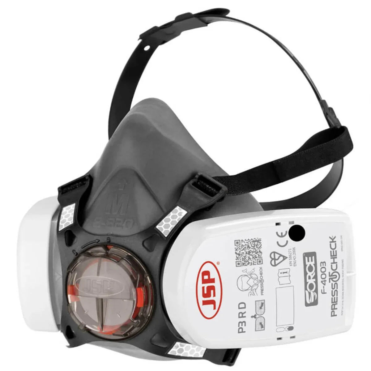 JSP Force 8 Half Mask with Press-To-Check P3 Filters