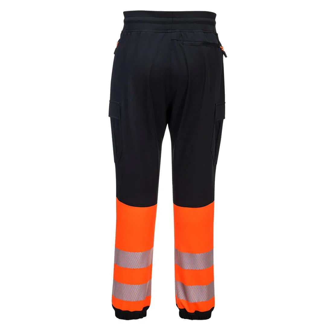 Portwest KX341 PW3 Hi-Vis Flexi Class 1 Jogger Black Orange