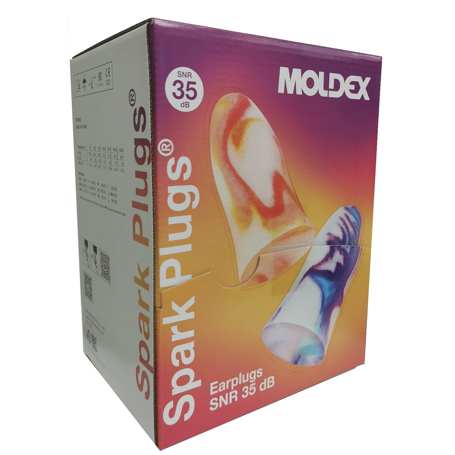 MOLDEX 7800 Spark Plugs Earplugs Box