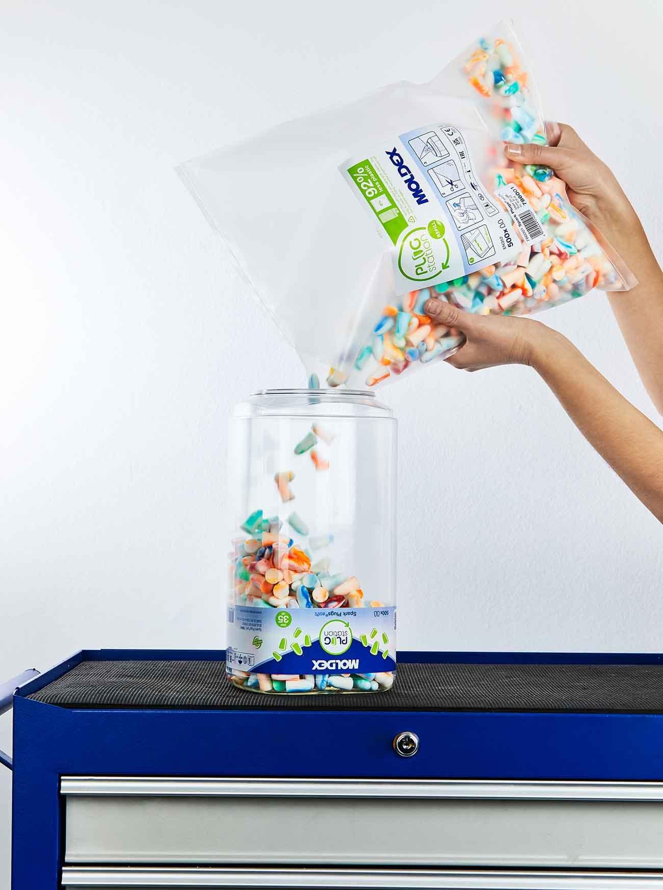 MOLDEX Spark Plugs Refill Pack 500 Pairs - SNR 35 dB