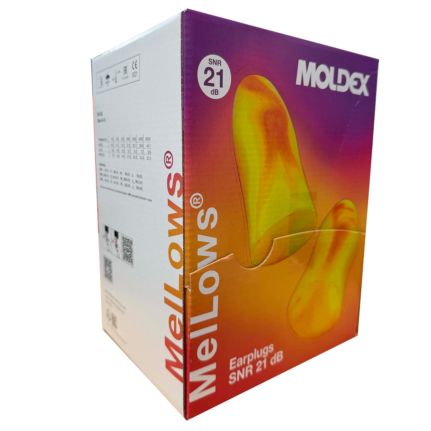 Box of Moldex 7600 Mellows earplugs
