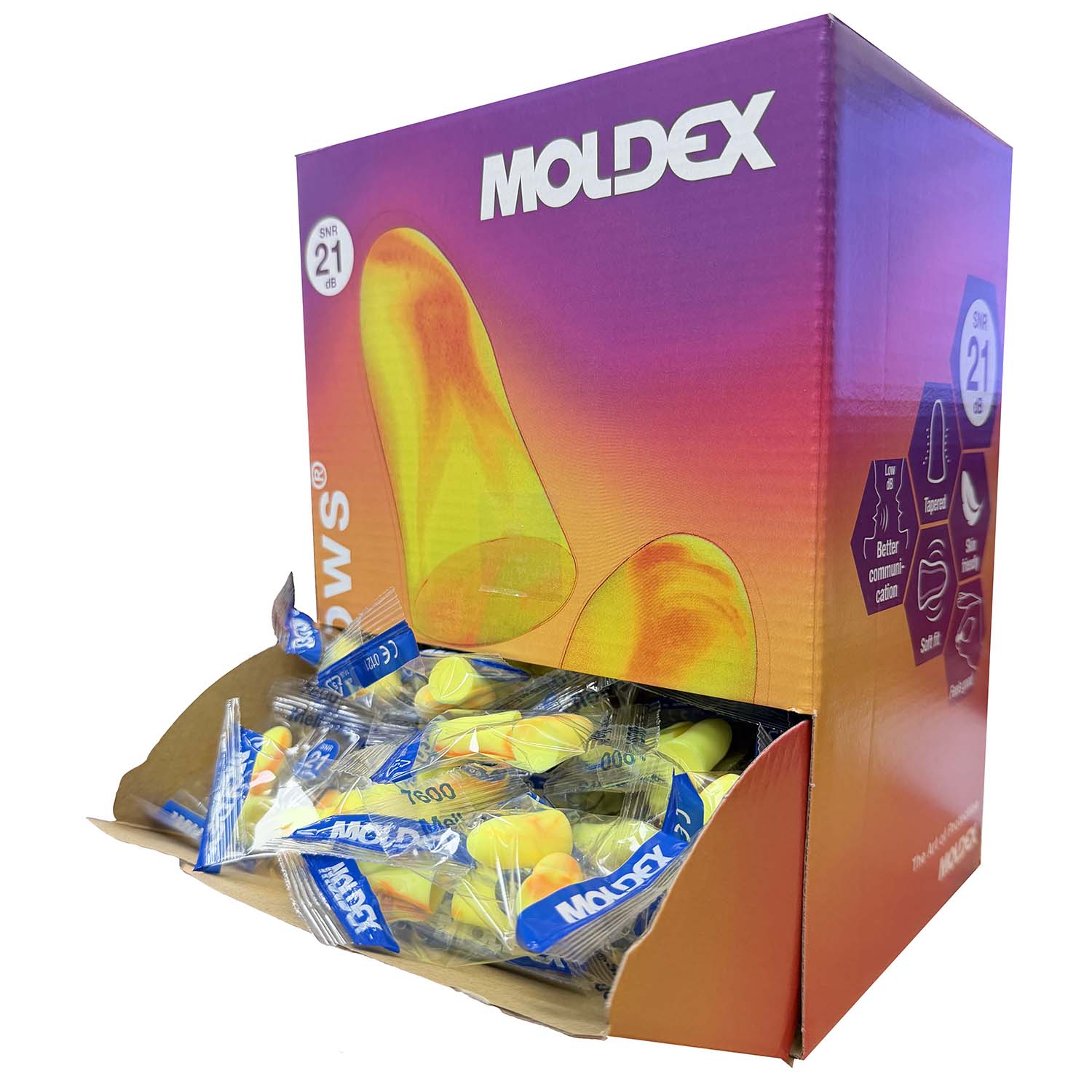 MOLDEX 7600 Mellows earplugs box