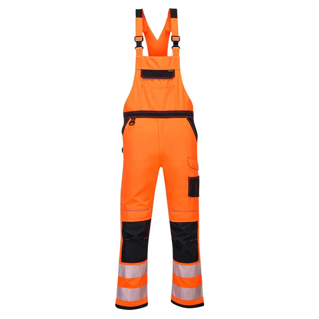 Portwest PW344 PW3 Hi-Vis Bib and Brace Orange Black