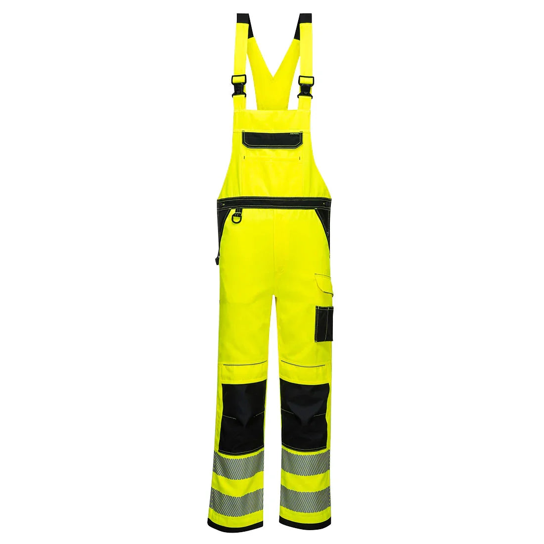 Portwest PW344 PW3 Hi-Vis Bib and Brace Yellow/Black