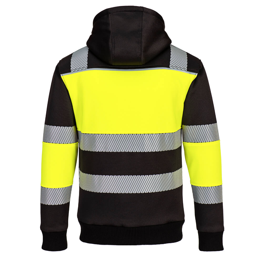 Portwest PW3 Zipped Class 1 Winter Hoodie Yellow Black