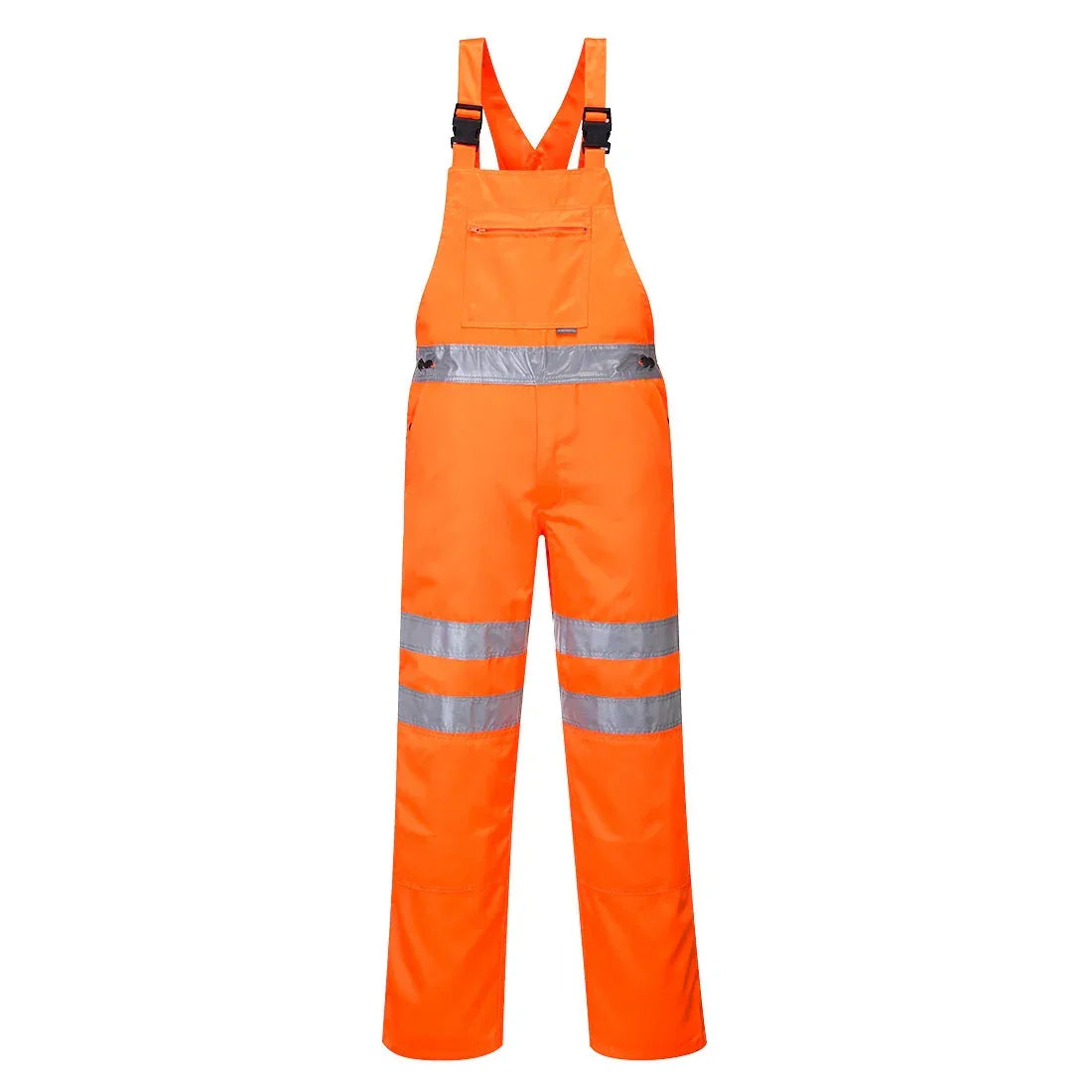 Portwest RT43 Hi-Vis Polycotton Service Bib and Brace Orange