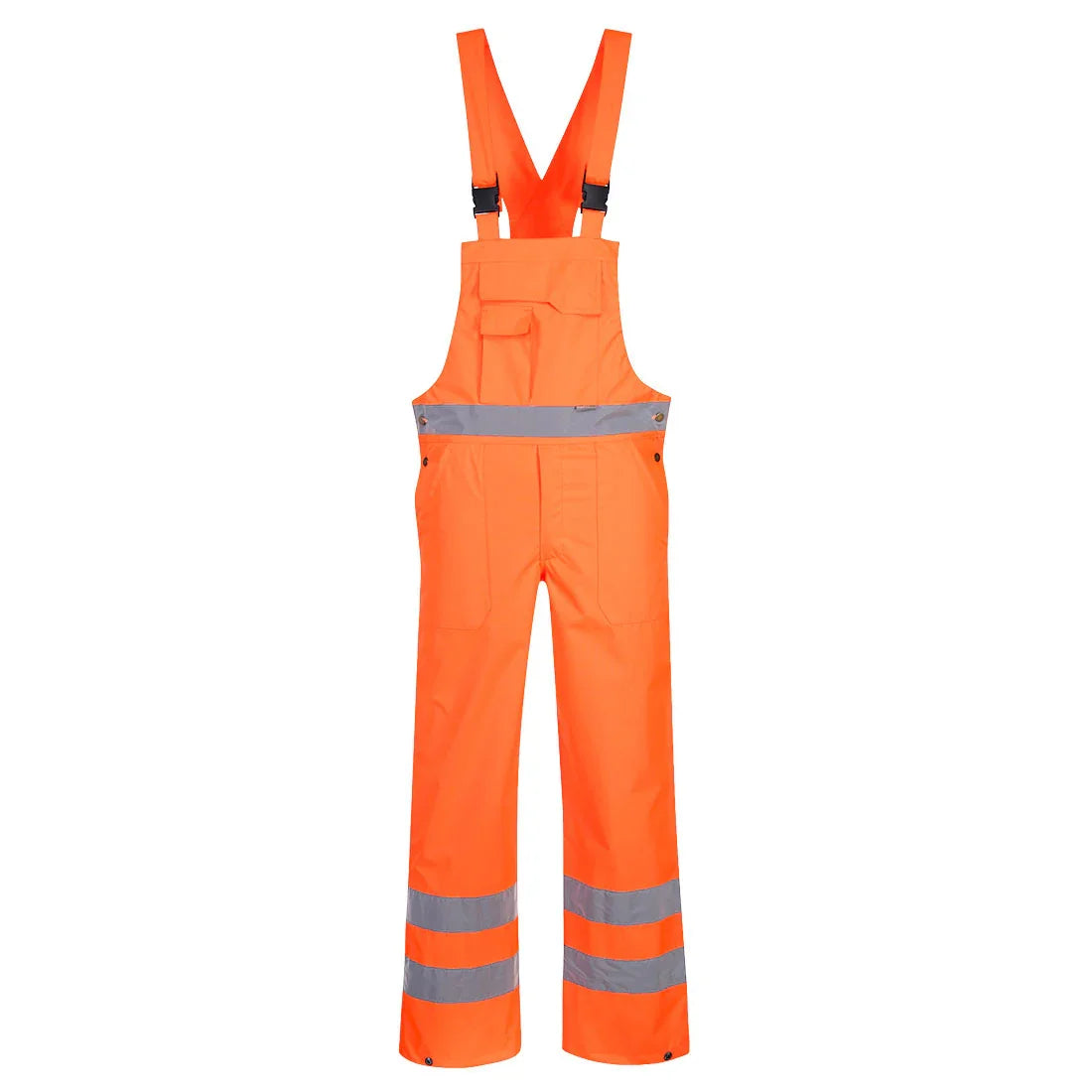 Portwest S388 Hi-Vis Breathable Rain Bib and Brace Orange
