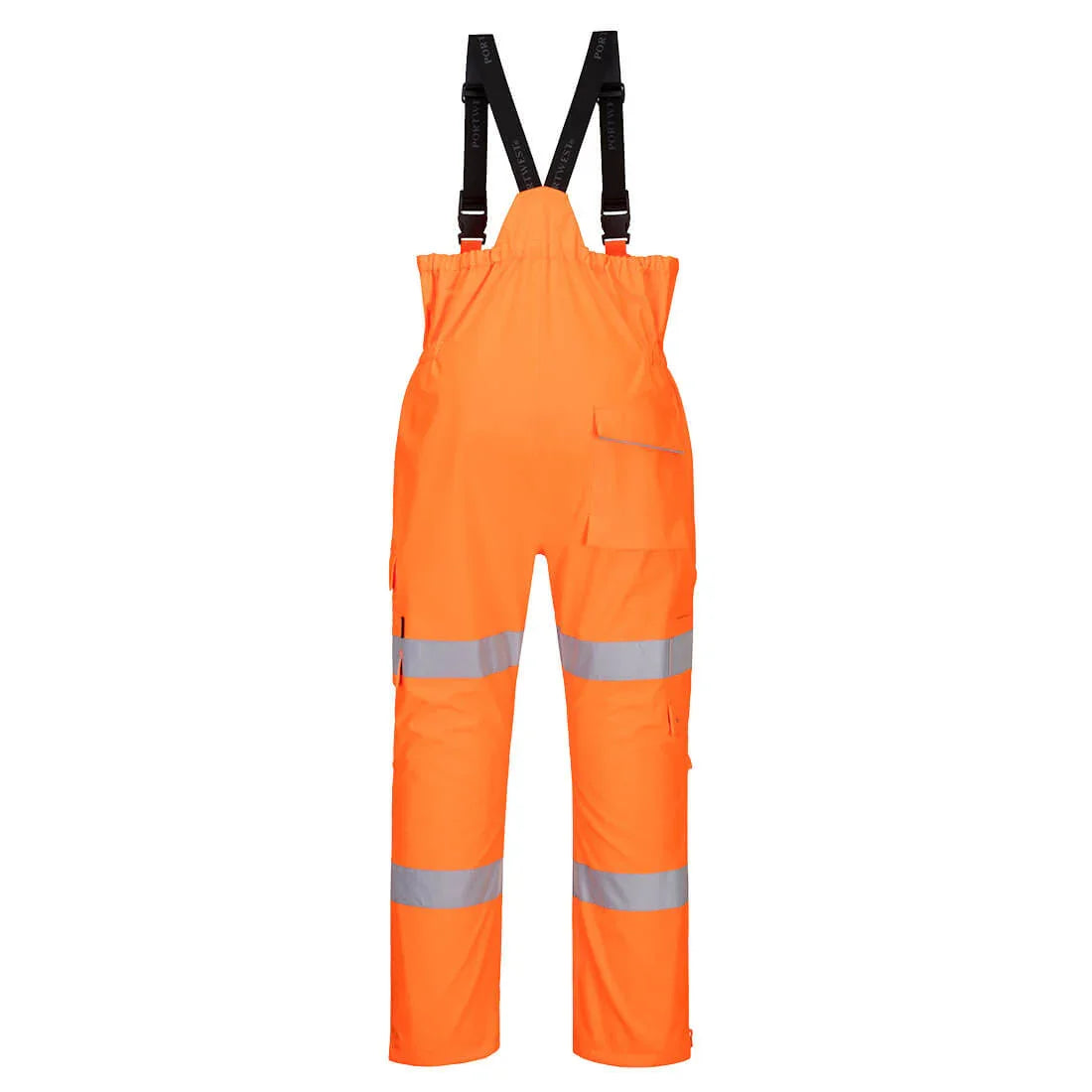 Portwest S594 Hi-Vis Extreme Rain Bib and Brace_Orange