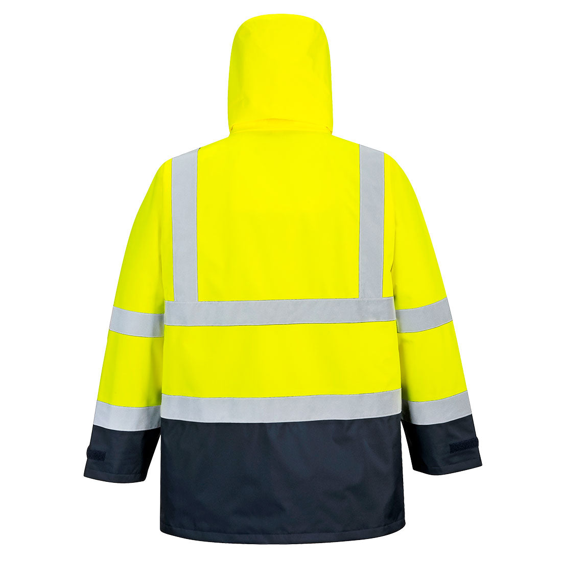 Portwest S768 Hi-Vis 5-in-1 Contrast Executive Jacket - Yellow/Navy