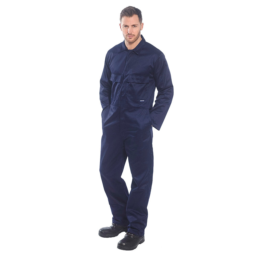 Portwest Euro Work Coverall Navy_Model