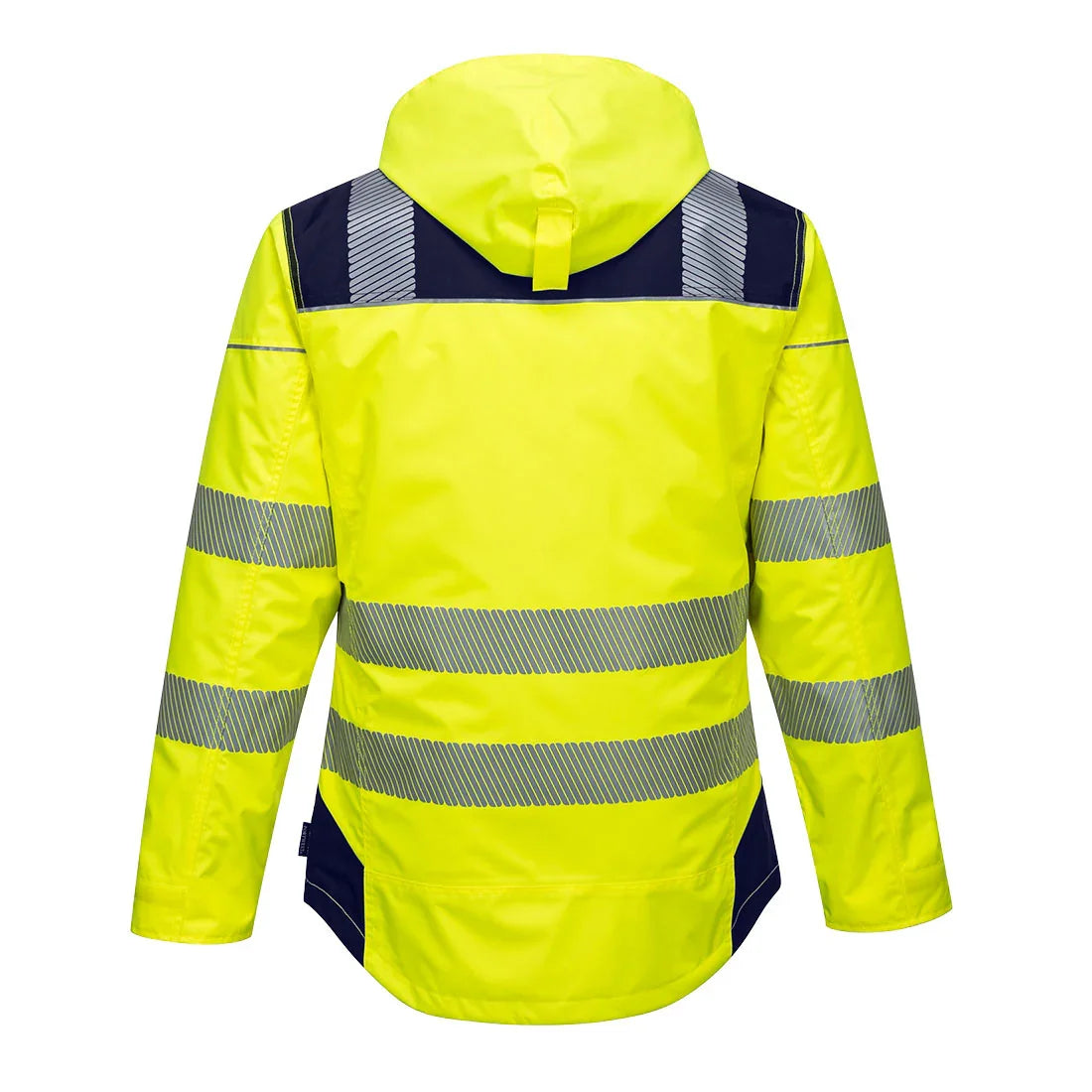 Portwest T400 PW3 Hi-Vis Winter Jacket Yellow Navy_B