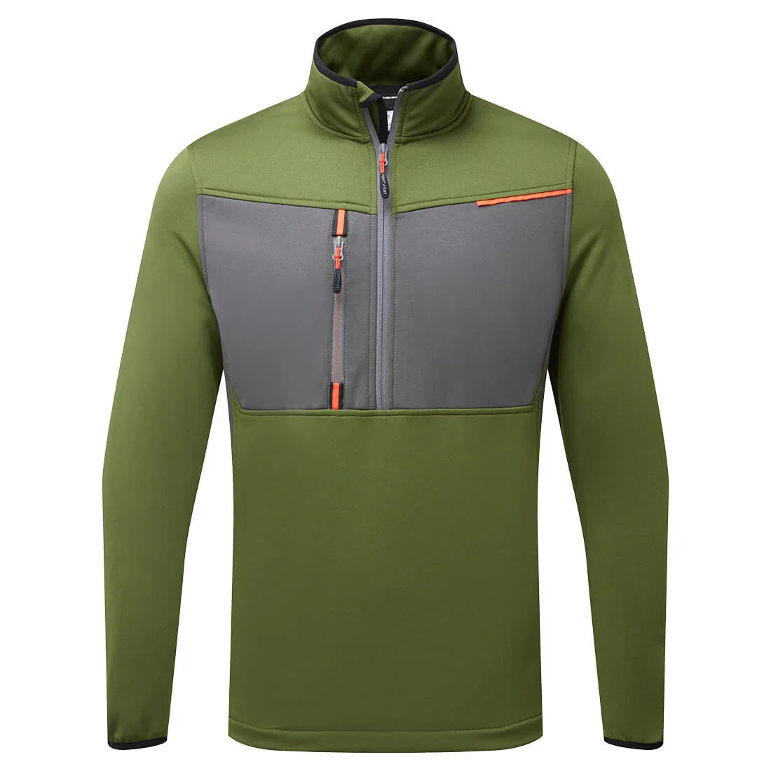 Portwest T755 WX3 Half Zip Tech Fleece Olive Green