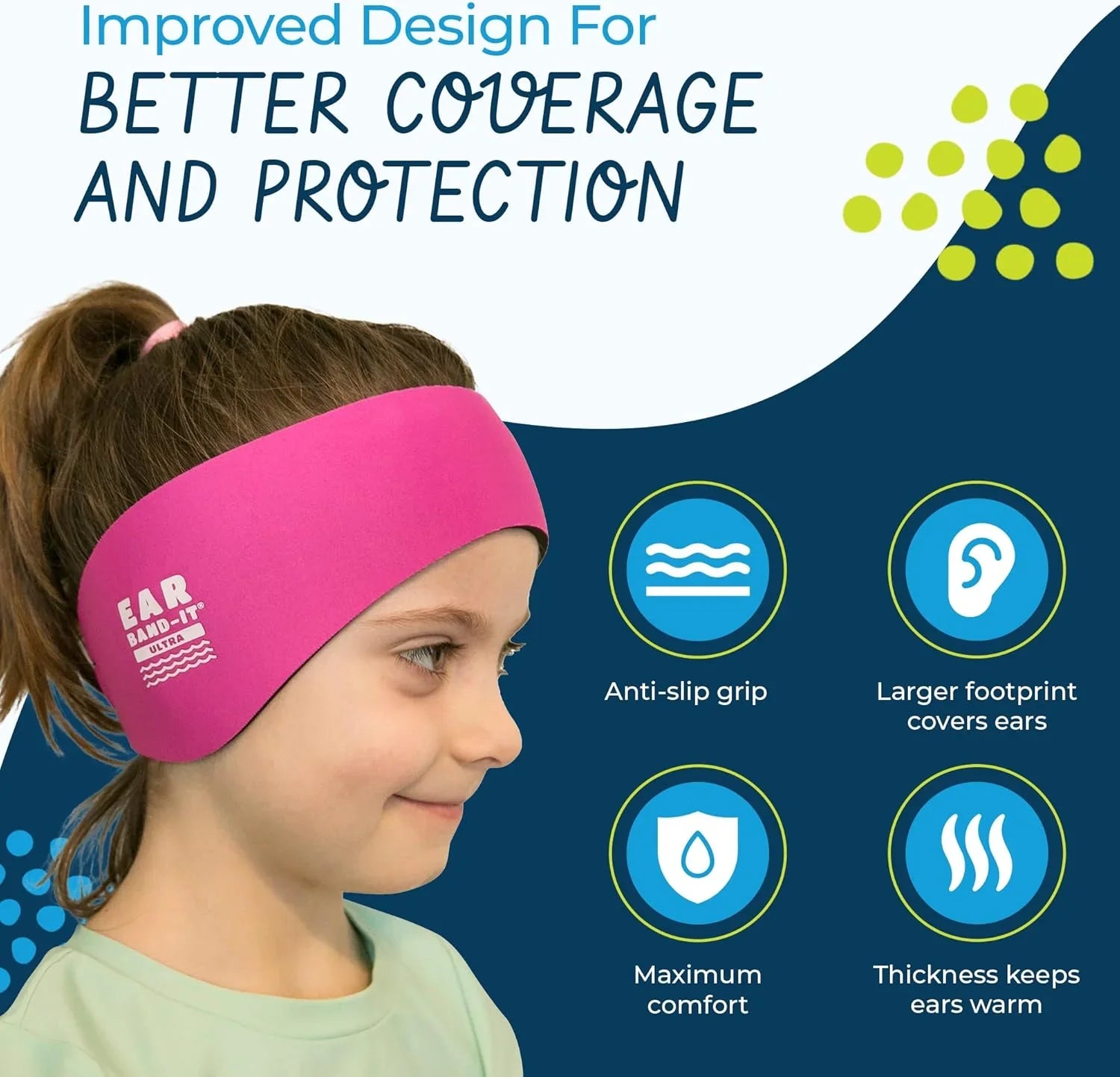 Ear Band it Ultra Pink swimming Headband