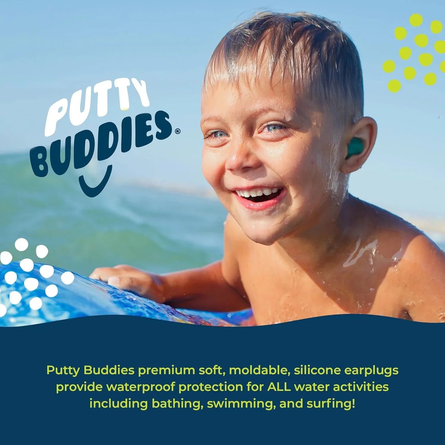Putty Buddies Original Swimming Earplugs Assorted - 10 Pairs