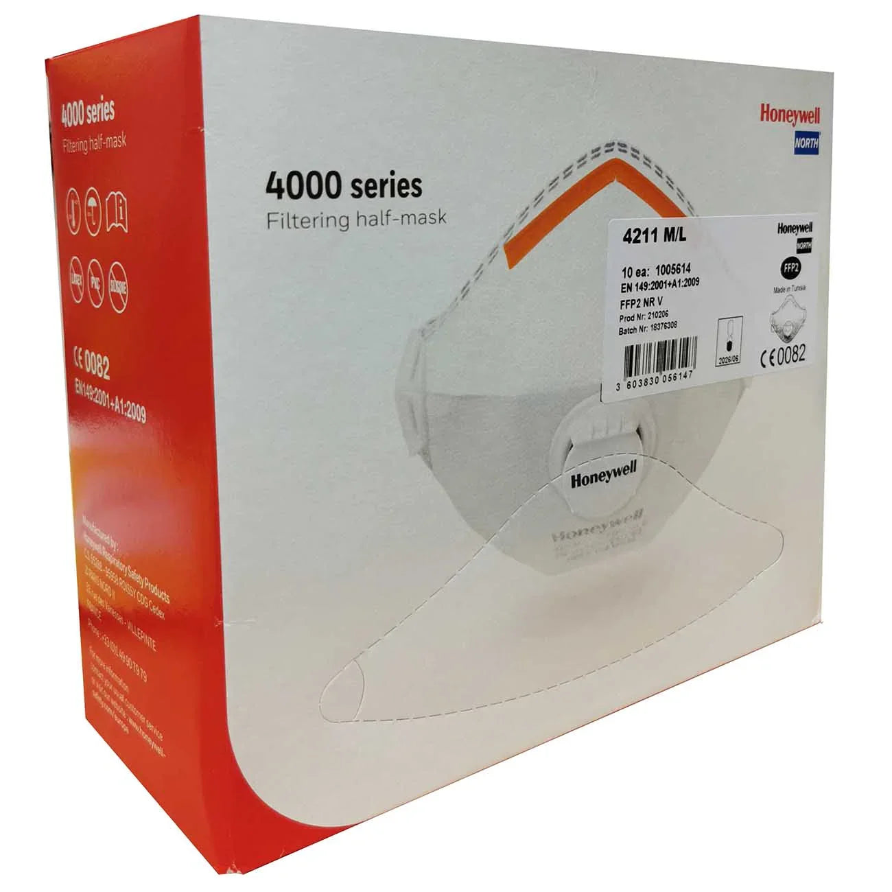 Honeywell 4211 M/L FFP2 NR D Valved Mask Single Pack