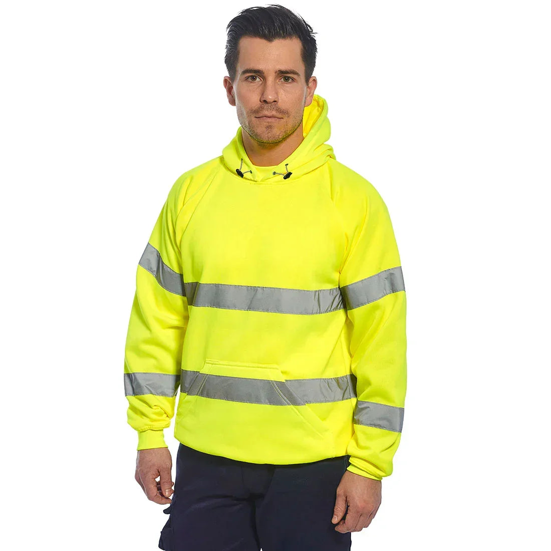 Portwest B304 Hi-Vis Hooded Sweatshirt - Yellow