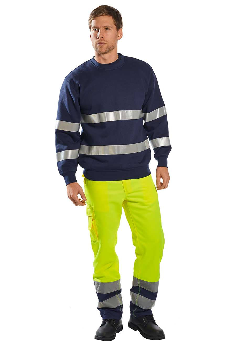 Portwest B307 Iona Sweater with Hi-Vis Reflective Tape