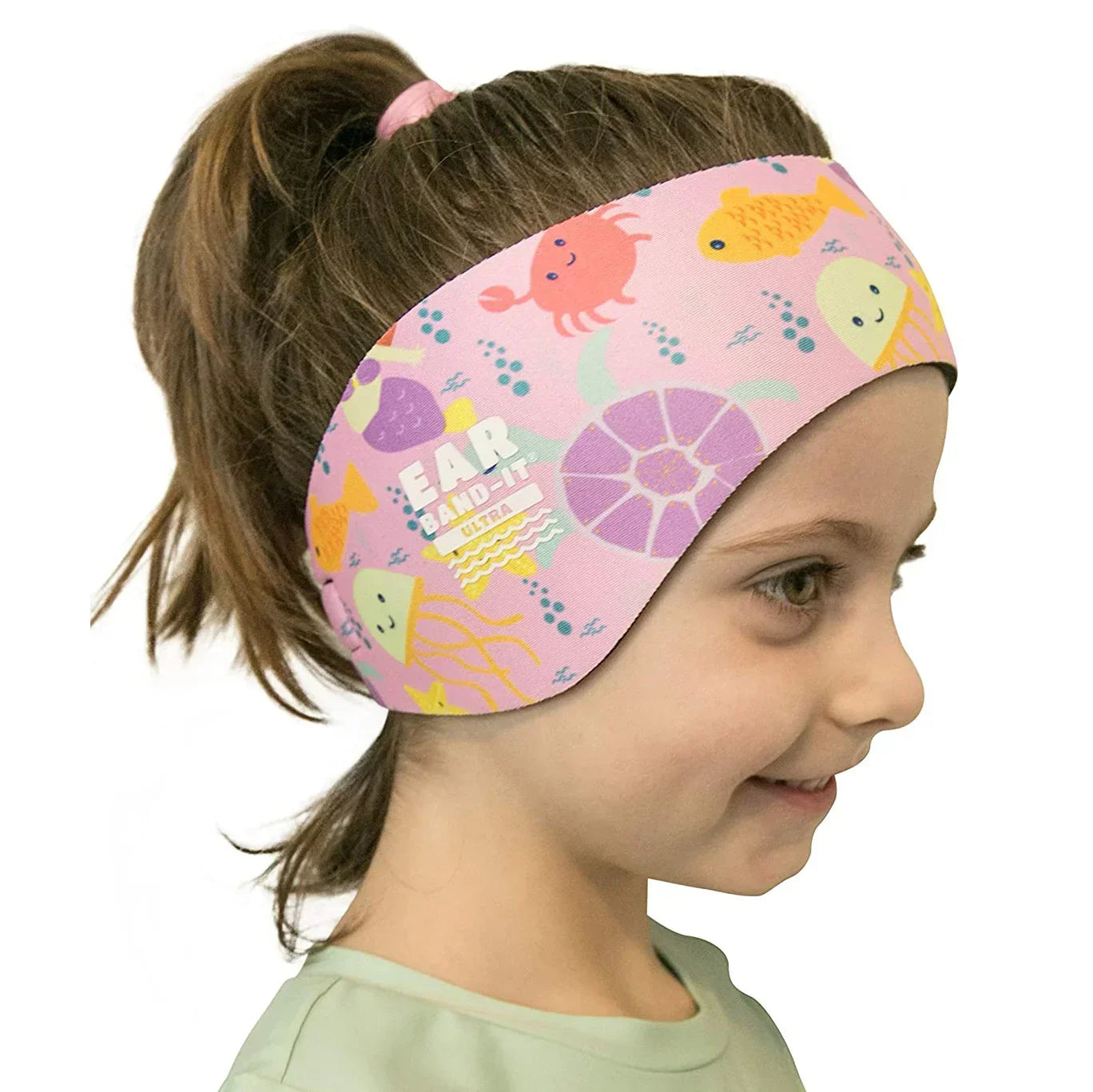 Ear Band it Ultra Swimming Headband Sea Life Medium for Kids