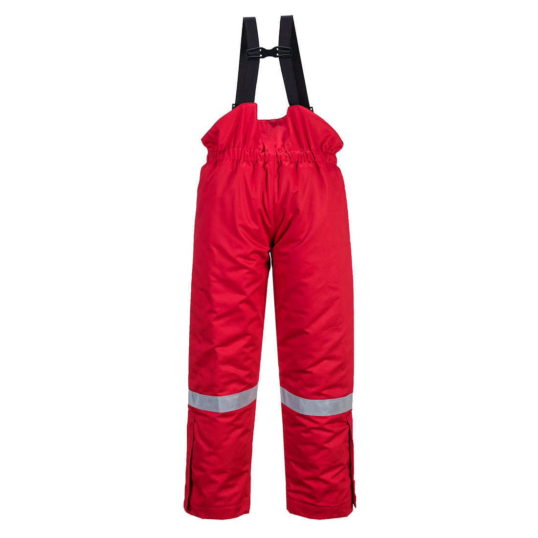 Portwest FR58 FR Anti-Static Winter Salopettes Red 1